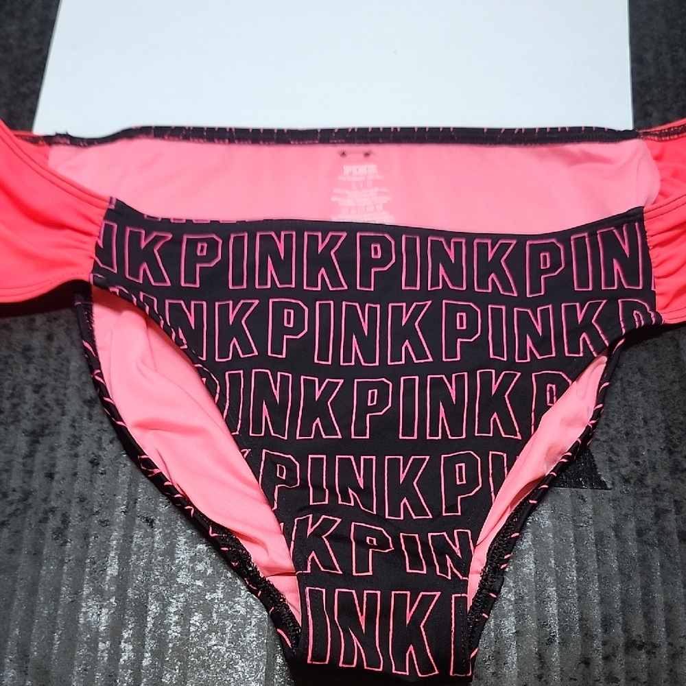 Pink Logo Bikini Bottom